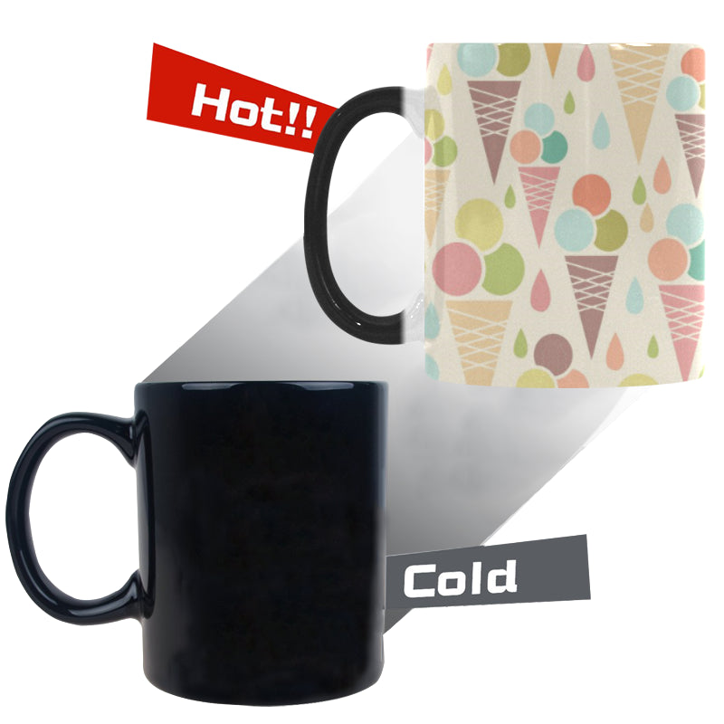 Ice cream cone pattern Morphing Mug Heat Changing Mug
