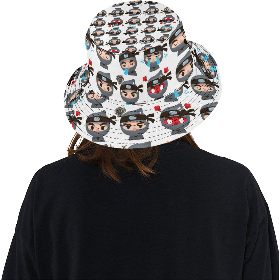 Cute ninja design pattern Unisex Bucket Hat