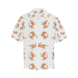 Cute Kangaroo pattern Men's All Over Print Hawaiian Shirt