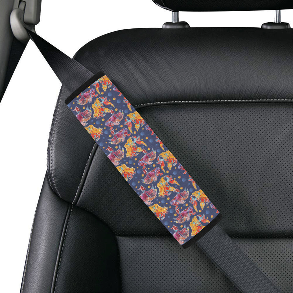 Goldfish Pattern Print Design 05 Car Seat Belt Cover