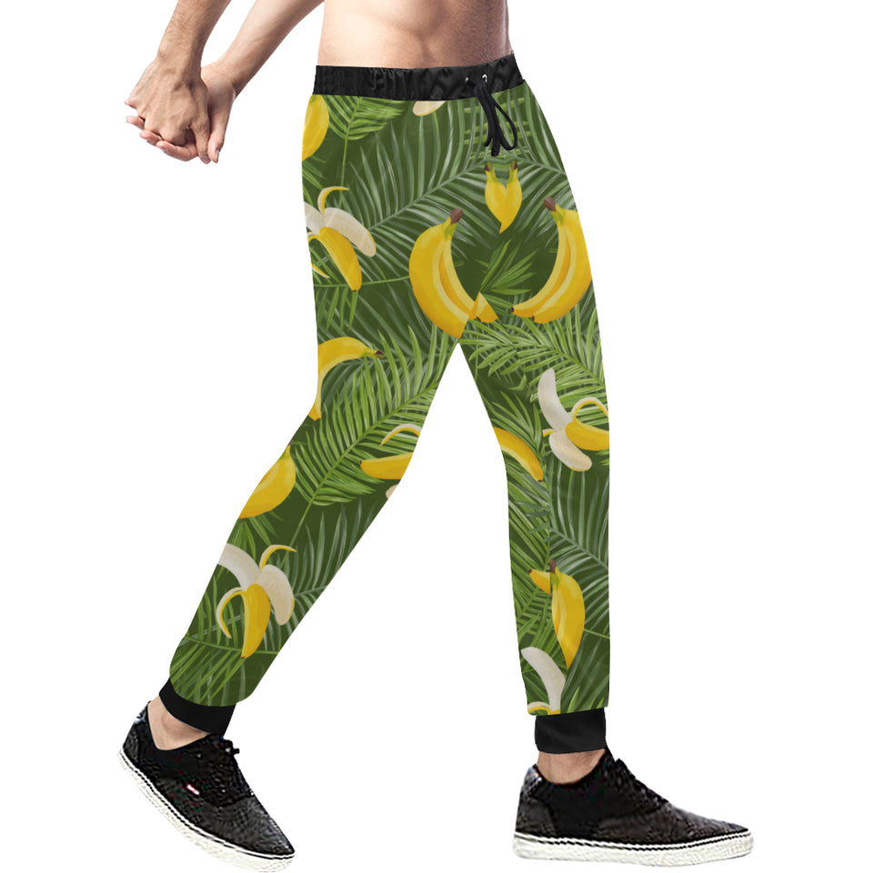 Banana Palm Leaves pattern Unisex Casual Sweatpants