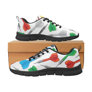 Darts Pattern Print Design 03 Men's Breathable Sneakers ( Model 055)