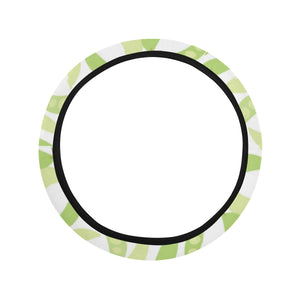 Green Peas Pattern Print Design 03 Car Steering Wheel Cover