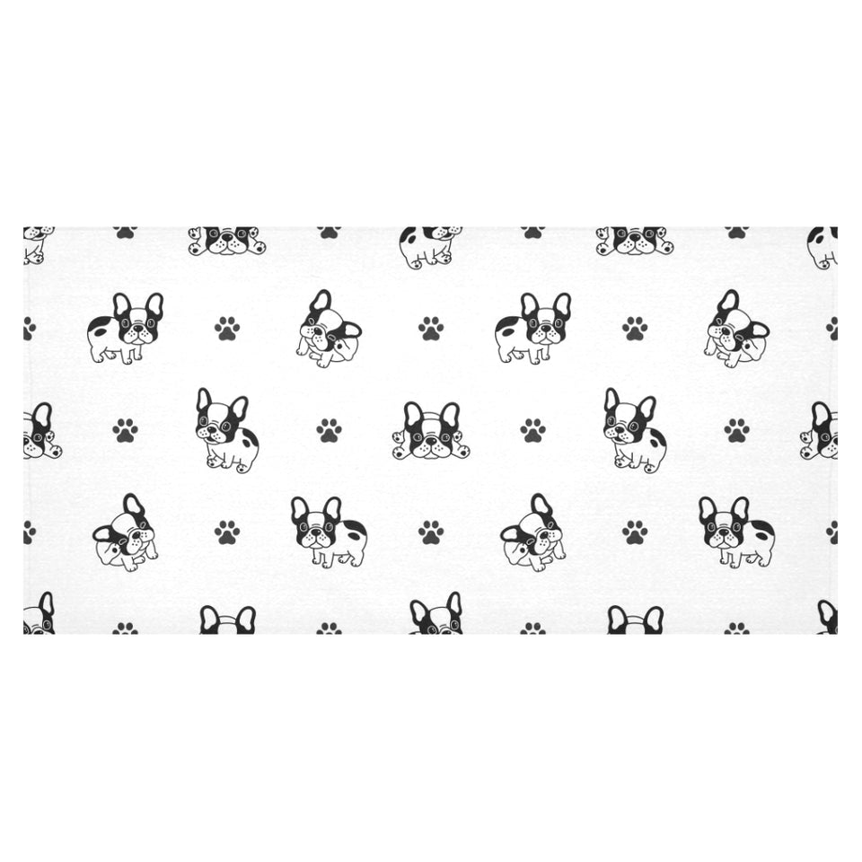 Cute french bulldog paw pattern Tablecloth