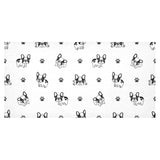 Cute french bulldog paw pattern Tablecloth