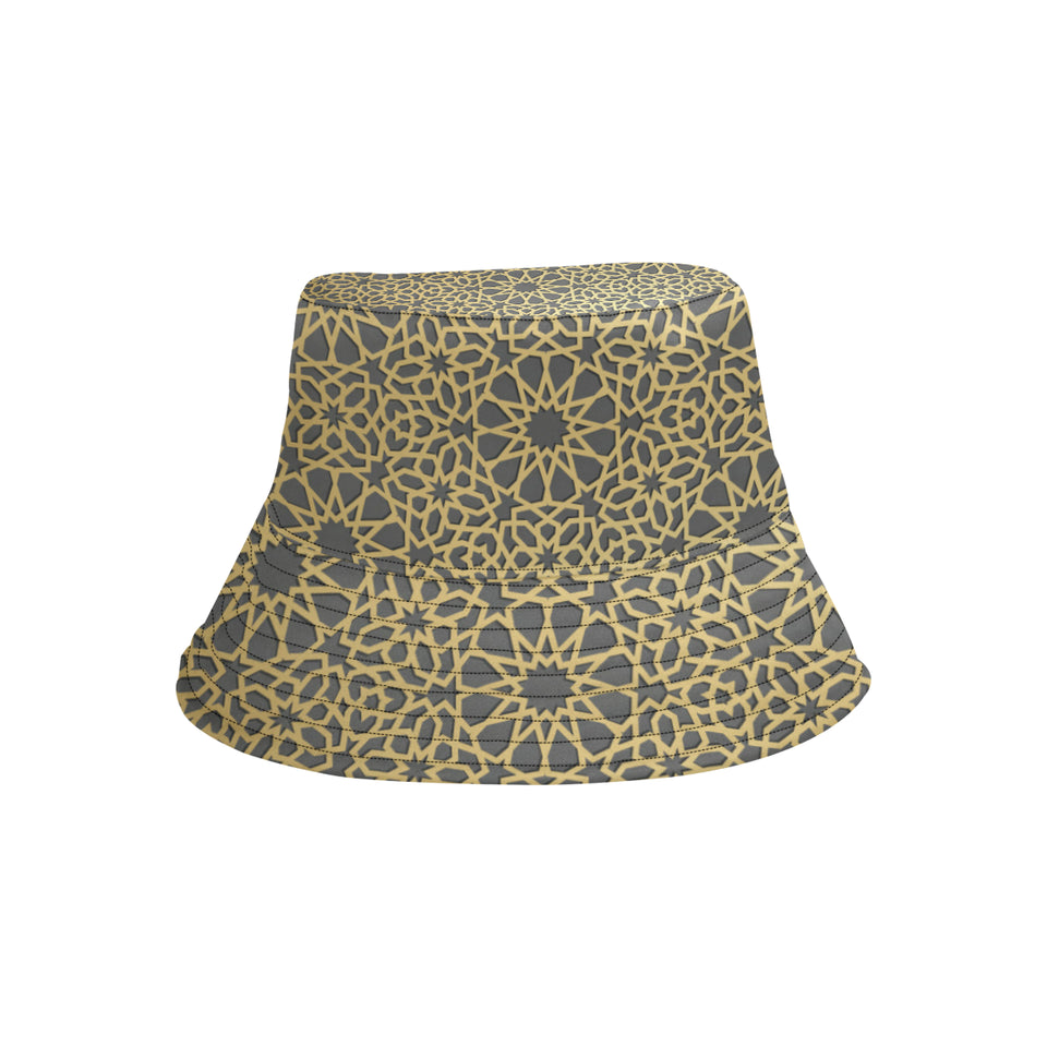 arabic star gold pattern Unisex Bucket Hat