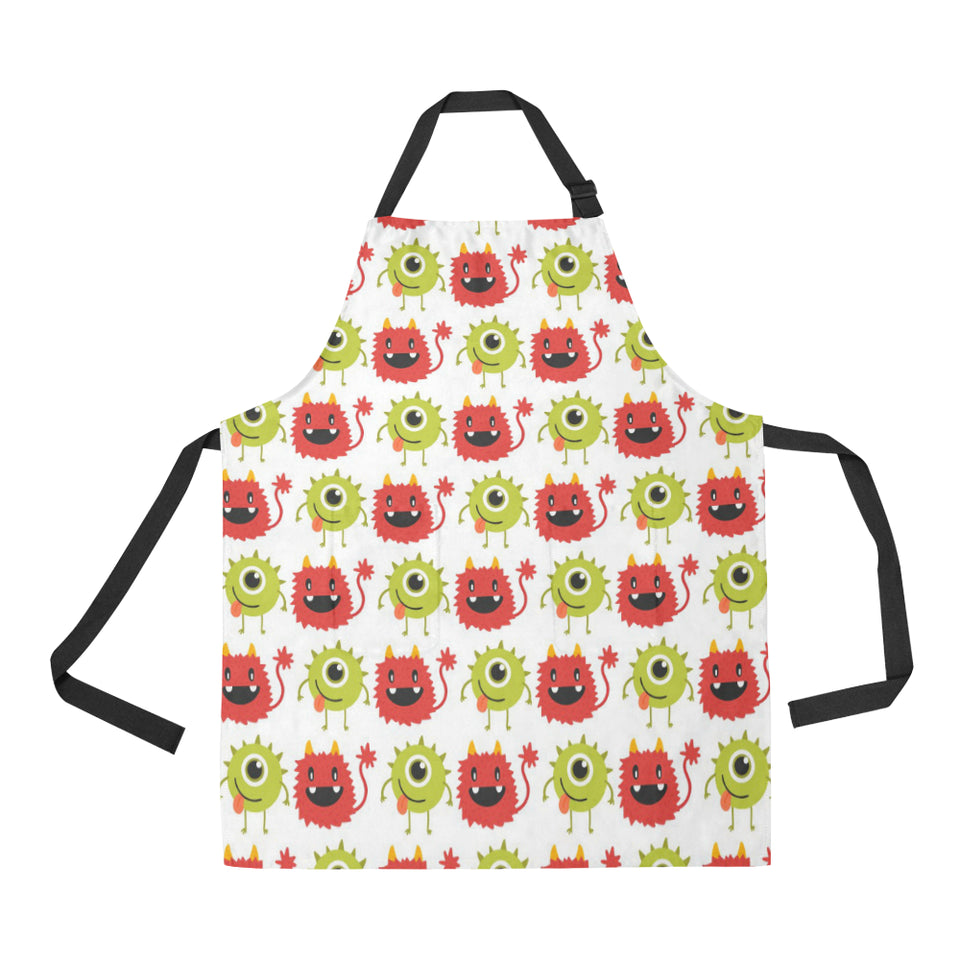 Alien Pattern Print Design 05 All Over Print Adjustable Apron