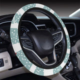 Crows christmas hat scarf Car Steering Wheel Cover