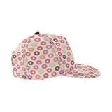 Colorful donut pattern All Over Print Snapback Cap