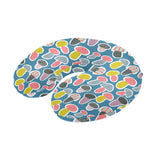Colorful mushroom design pattern U-Shaped Travel Neck Pillow