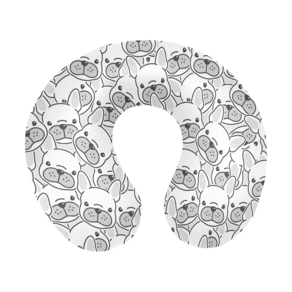Cute french bulldog head pattern U-Shaped Travel Neck Pillow
