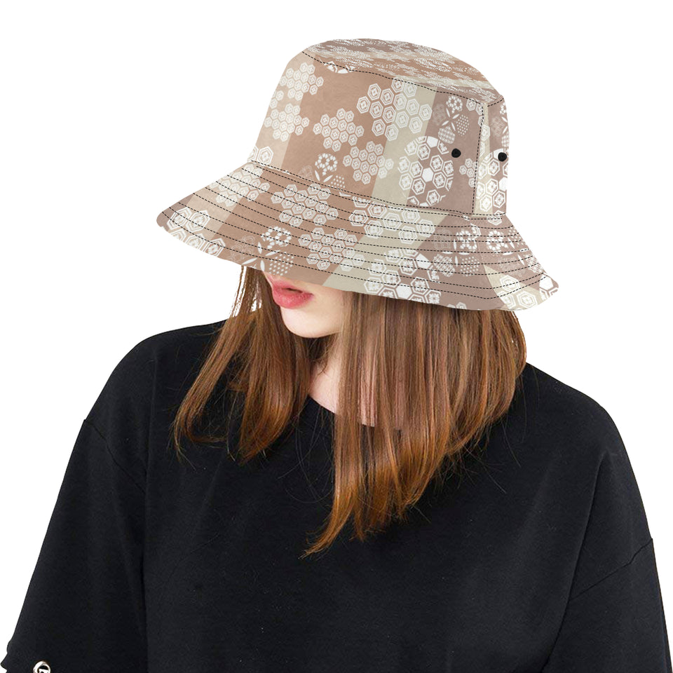 Beautiful hexagon japanese  pattern Unisex Bucket Hat