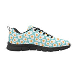 Fried Eggs Pattern Print Design 04 Men's Breathable Sneakers ( Model 055)