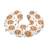 chocolate chip cookie pattern U-Shaped Travel Neck Pillow