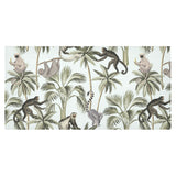 Monkey sloth lemur palm trees pattern Tablecloth