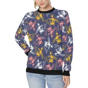 Koi Fish Carp Fish pattern Women's Crew Neck Sweatshirt