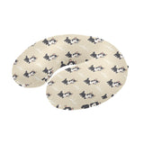 Cute Siberian Husky U-Shaped Travel Neck Pillow