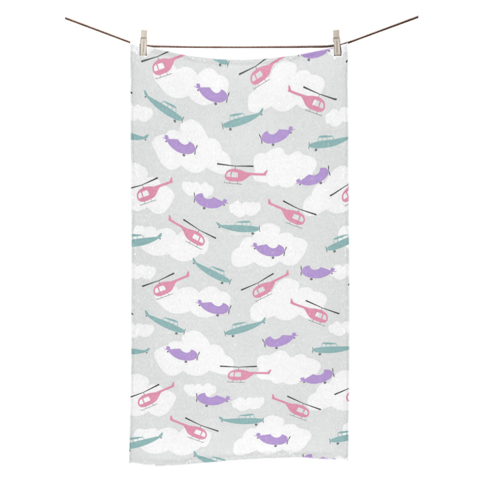 Helicopter plane pattern Bath Towel