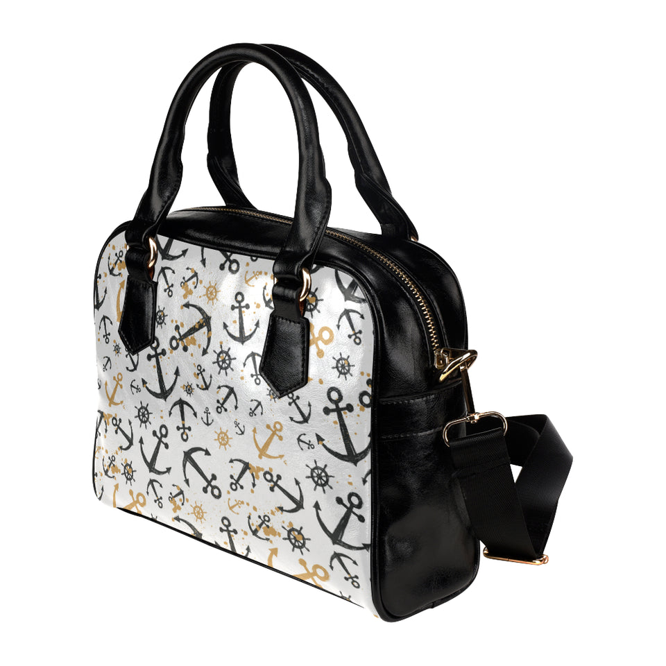 Anchors Rudders pattern Shoulder Handbag