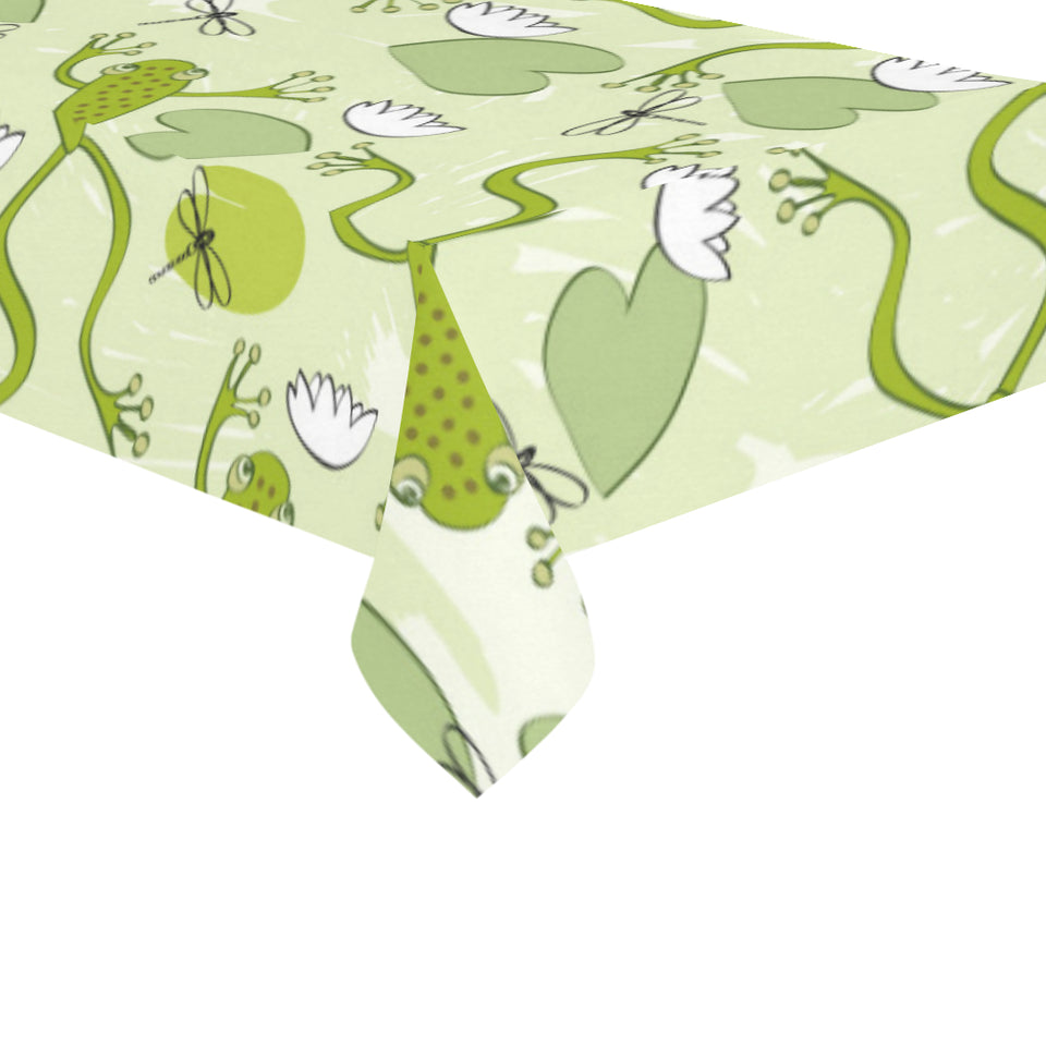 Cute frog dragonfly pattern Tablecloth