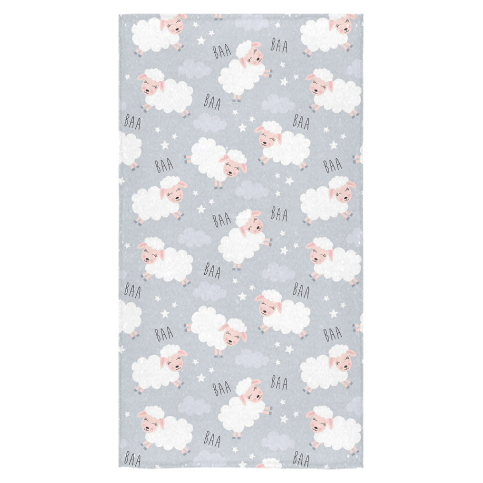 Sweet dreams sheep pattern Bath Towel