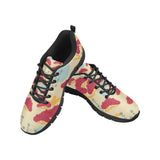 Red Bonsai gray sun japanese pattern Men's Sneaker Shoes