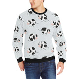 Cute cows pattern Men's Crew Neck Sweatshirt