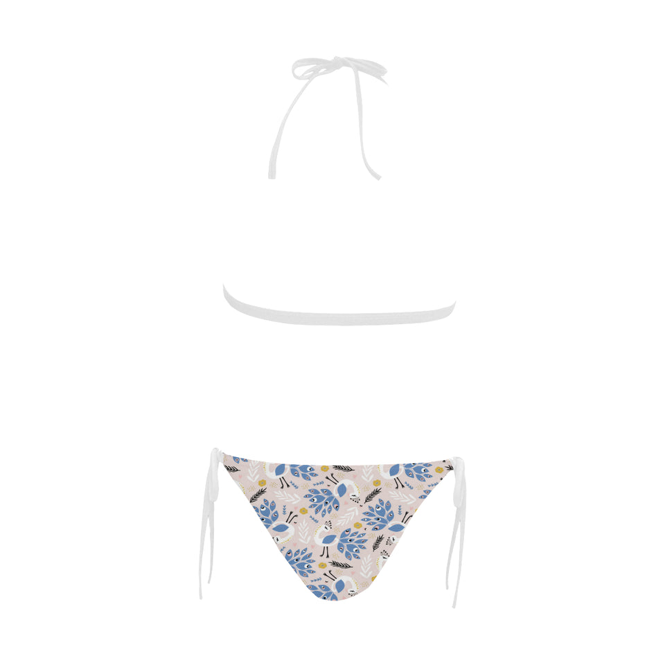 Cute peacock pattern Sexy Bikinis Two-Piece Swimsuits