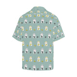 Cute hamster cheese pattern Men's All Over Print Hawaiian Shirt
