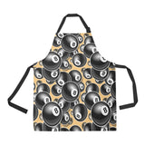 Billiard Ball Pattern Print Design 04 All Over Print Adjustable Apron