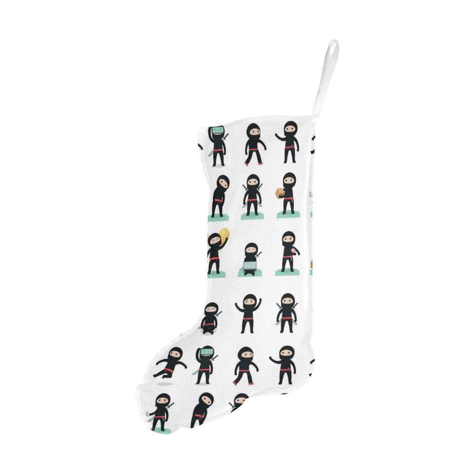 Cute ninja katana sword pattern Christmas Stocking