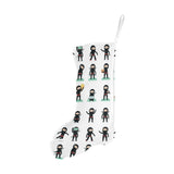 Cute ninja katana sword pattern Christmas Stocking