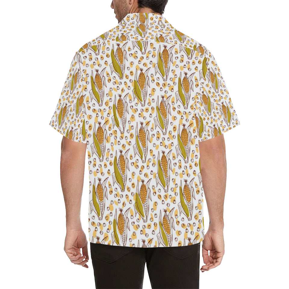 Corn Pattern Print Design 02 Men's All Over Print Hawaiian Shirt (Model T58)