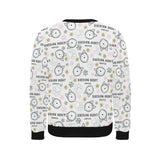 Siberian Husky design pattern Men's Crew Neck Sweatshirt