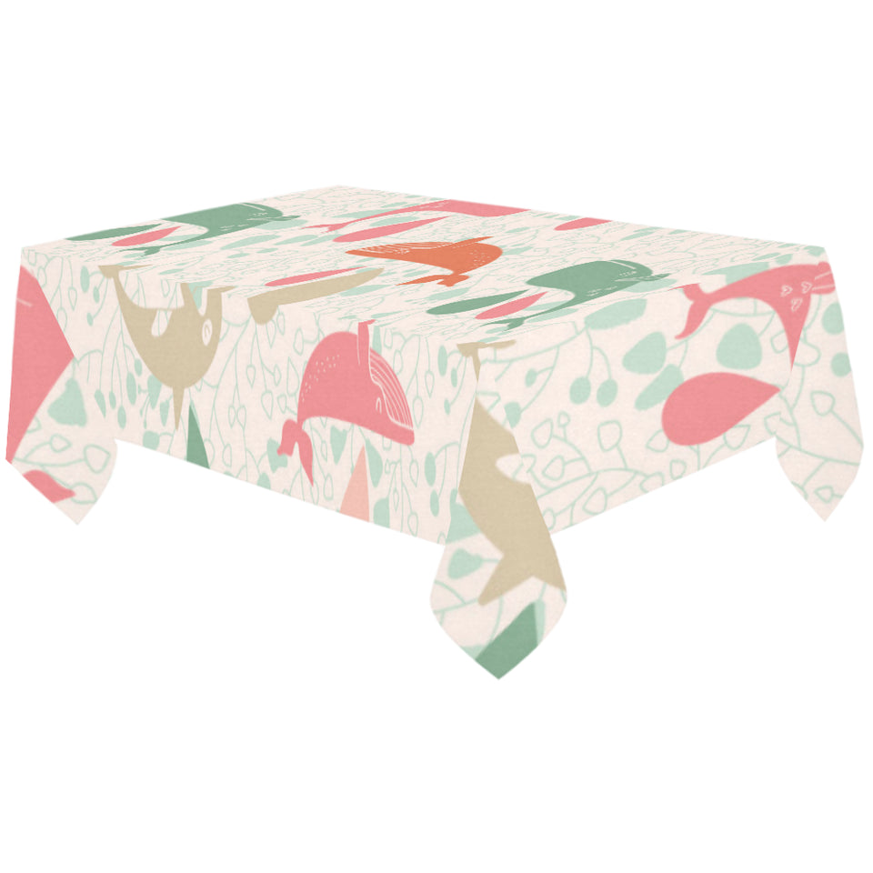 Cute whale pattern Tablecloth