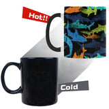 Colorful shark Morphing Mug Heat Changing Mug