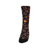 Halloween pattern Pumpkin background Crew Socks