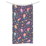 beautiful mermaid Fish jellyfish algae other marin Bath Towel
