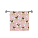 Cute unicorn pug pattern Bath Towel