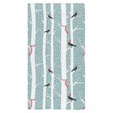 Crows christmas hat scarf Bath Towel