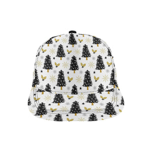 Christmas tree holly snow star pattern All Over Print Snapback Cap