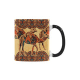 Camel polynesian tribal design pattern Morphing Mug Heat Changing Mug