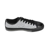 arabic star pattern Men's Low Top Canvas Shoes Black