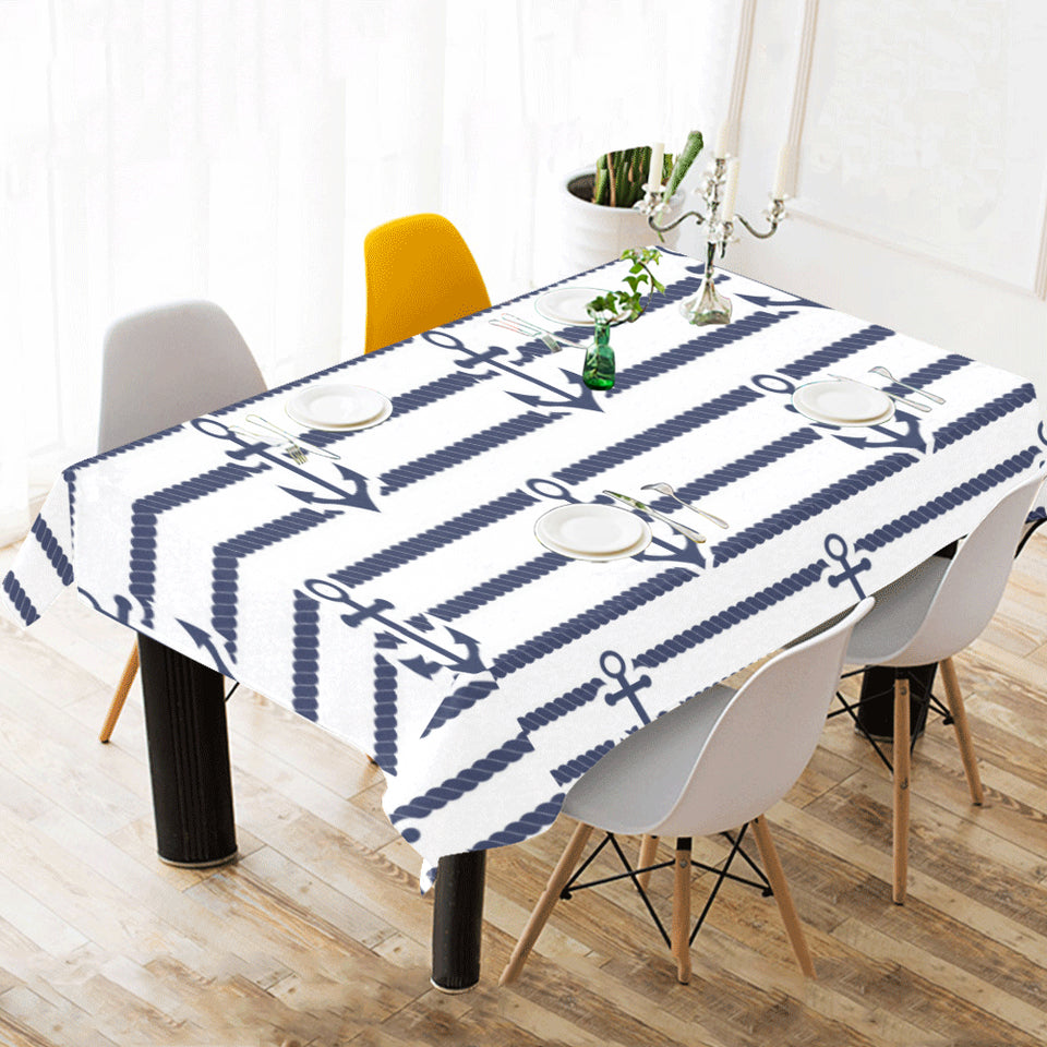 Anchor rope nautical pattern Tablecloth