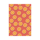 Oranges pattern red background House Flag Garden Flag