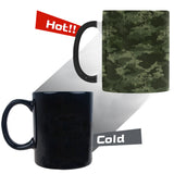 Digital Green camouflage pattern Morphing Mug Heat Changing Mug