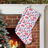 British Pattern Print Design 01 Christmas Stocking