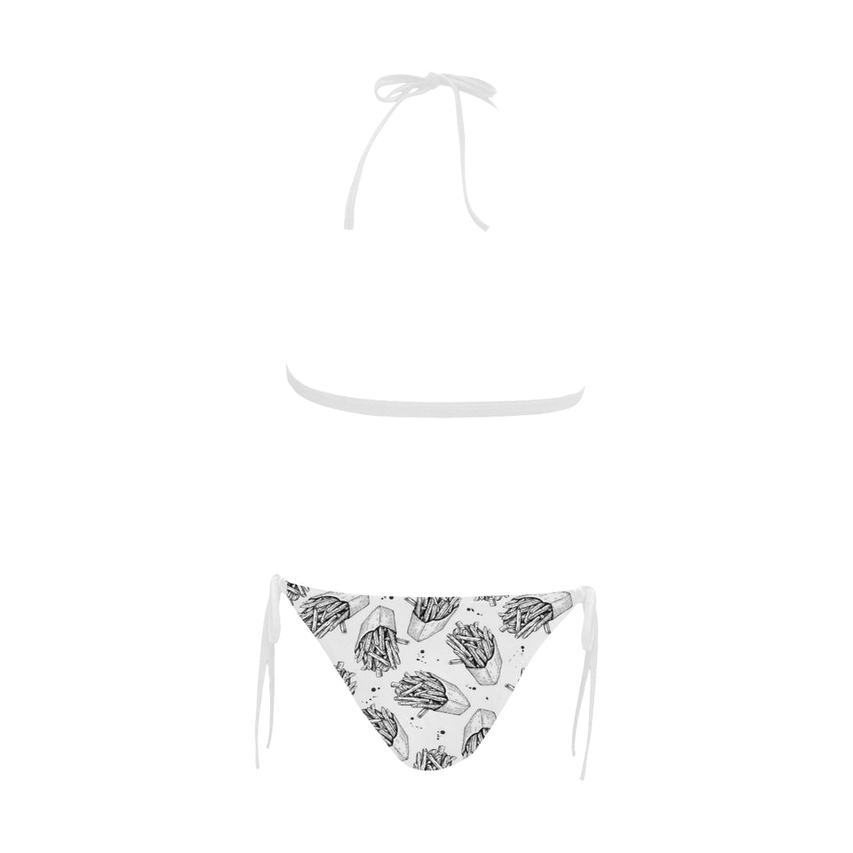 Hand drawn french fries pattern Sexy Bikinis Two-Piece Swimsuits