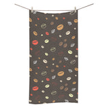 Coffee bean leave pattern Bath Towel