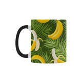 Banana Palm Leaves pattern Morphing Mug Heat Changing Mug